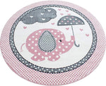 Pink Baby Elephant Hearts Rug - Kids - Bargainia.com - 