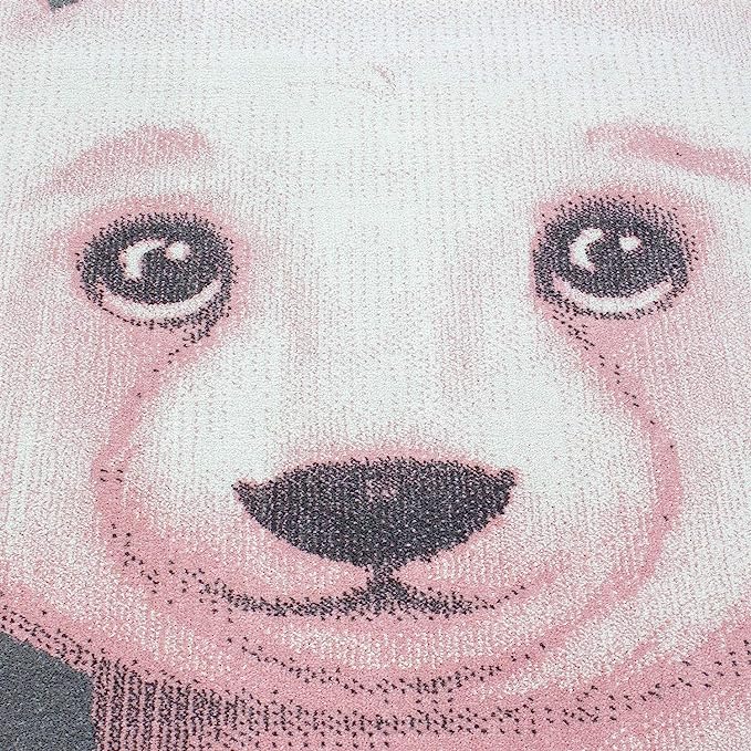 Pink Bear Kids Rug - Bambi - Bargainia.com - 