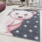 Pink Bear Kids Rug - Bambi - Bargainia.com - 