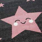 Pink & Grey Stars Rug - Kids - Bargainia.com - 