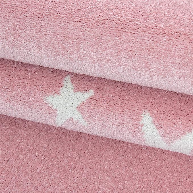 Pink Stars Kids Rug - Bambi Rugs Rug Masters
