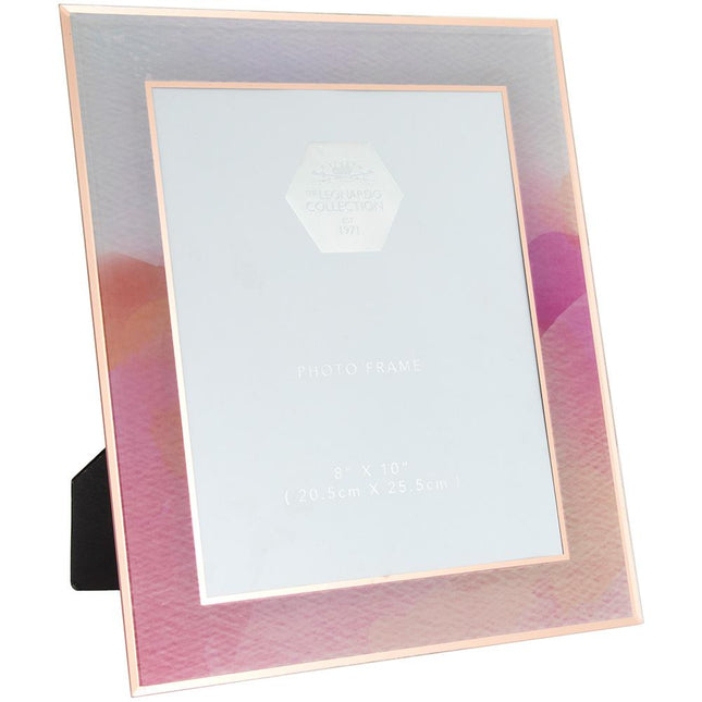 Pink Watercolour Glass Picture Frame - 8 x 10"-5010792434568-Bargainia.com