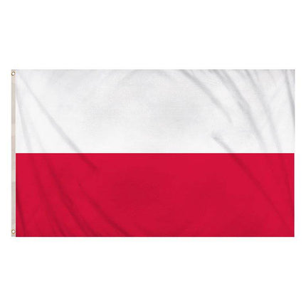 Polish Flag With Eyelets - 90 x 150cm only5pounds-com