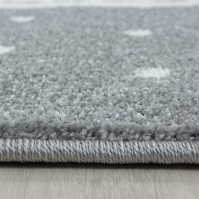 Polka Dot Grey Flamingo Rug - Kids - Bargainia.com - 
