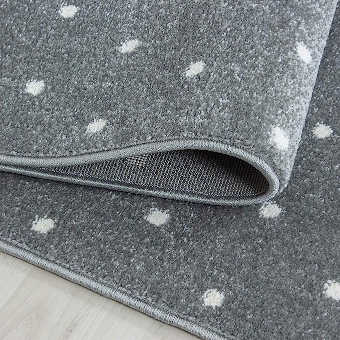Polka Dot Grey Flamingo Rug - Kids Rugs Rug Masters