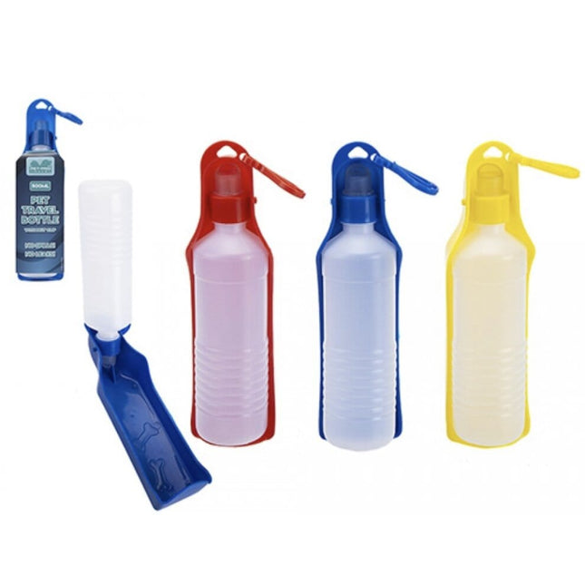 Portable Pet Travel Water Bottle - 450ml 5050565400420 only5pounds-com