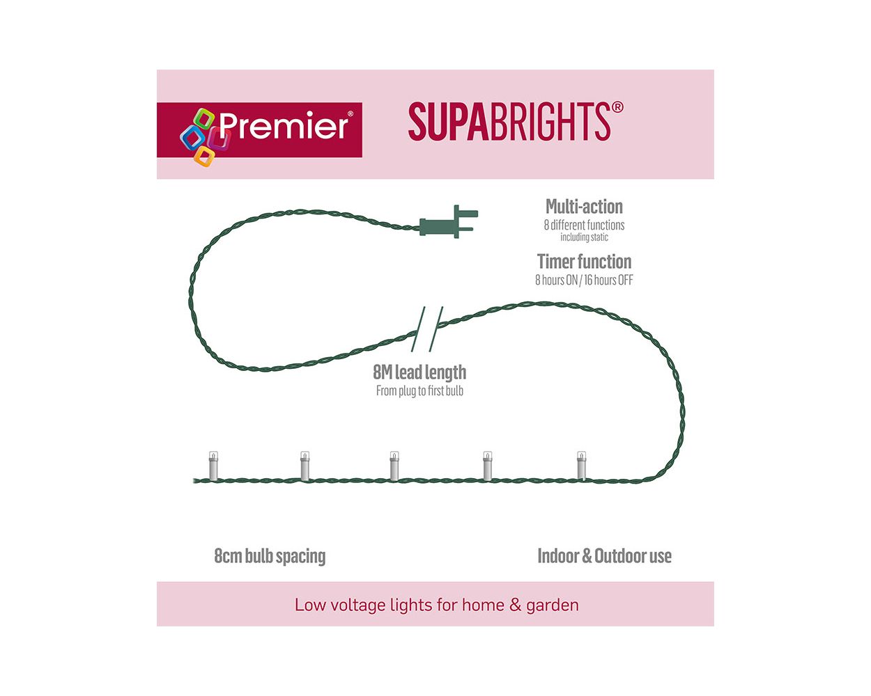 Premier 120 Multi - Action LED Supabrights - Warm White Bulbs - Bargainia.com - 