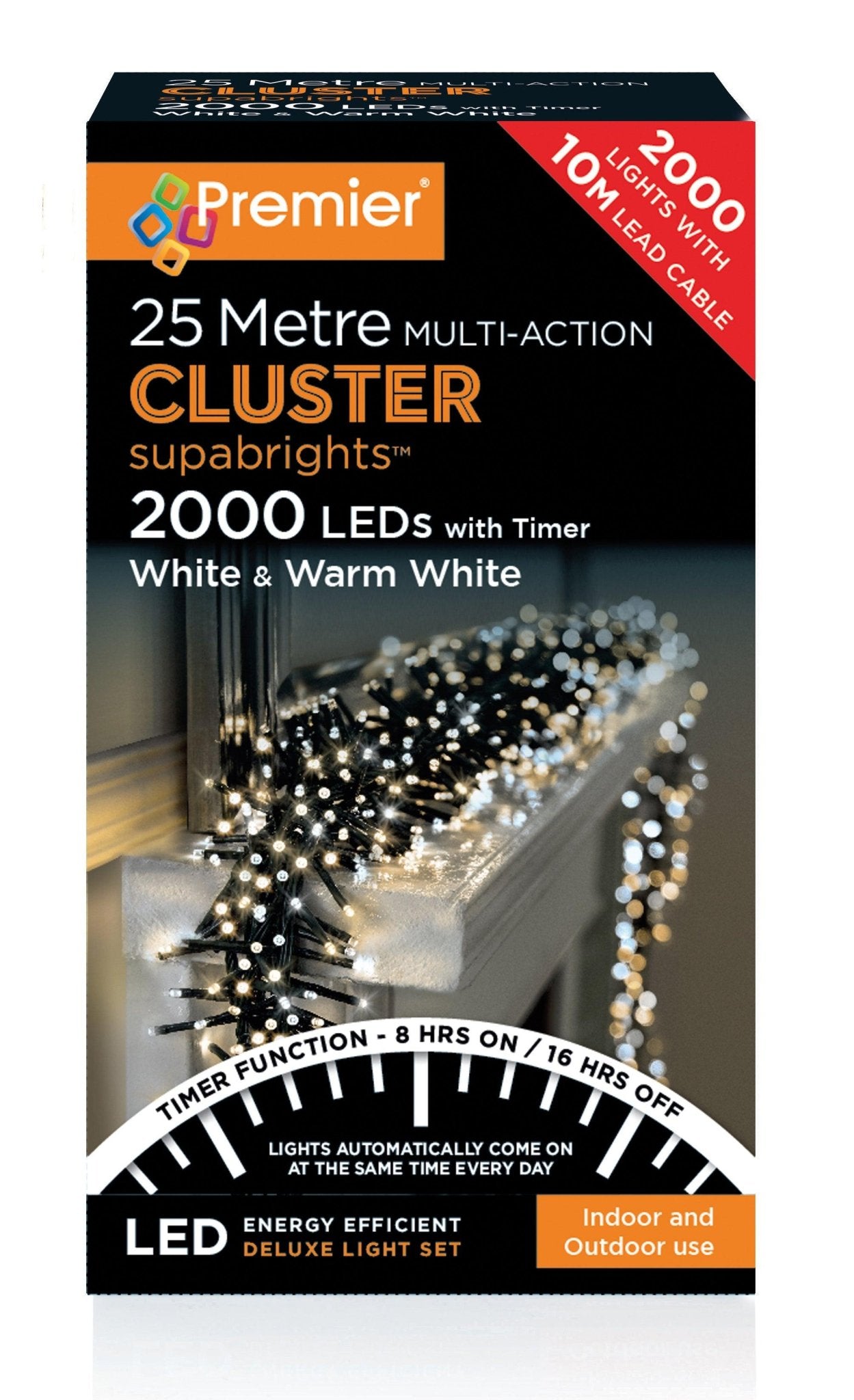 Premier 2000 Multi-Action LED Clusters - White & Warm White Lighting Bargainia