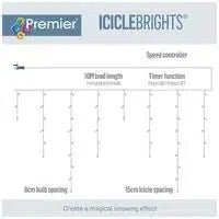 Premier 960 LED Blue & White Icicle Lights - Bargainia.com - 15053844155186