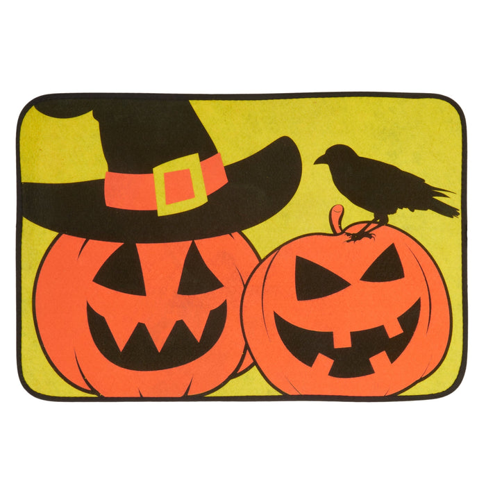 Pumpkins Halloween Doormat - Assorted Colours - 40 x 60cm Yellow 8712417677233 only5pounds-com