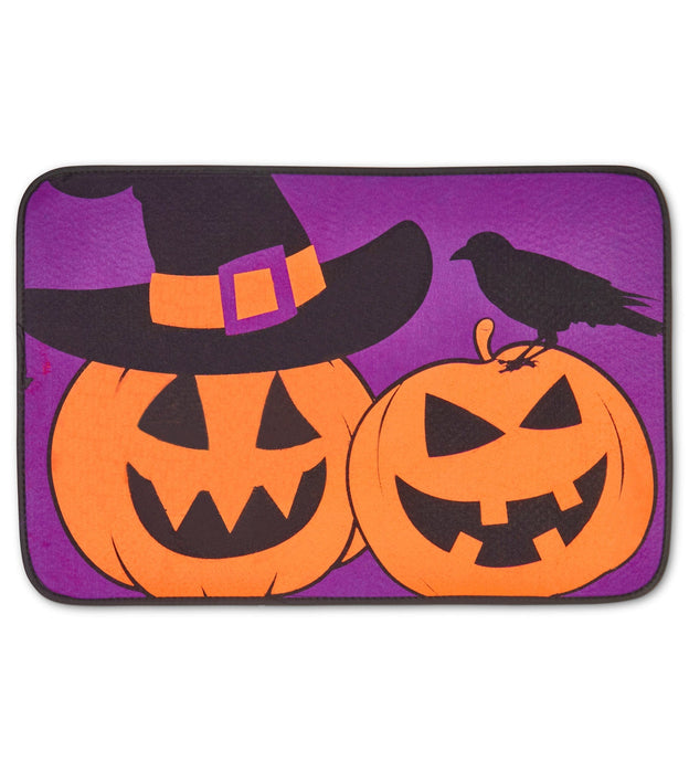 Pumpkins Halloween Doormat - Assorted Colours - 40 x 60cm Purple 8712417677271 only5pounds-com