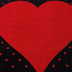 Red and Black Heart Kids Rug - Bambi - Bargainia.com - 