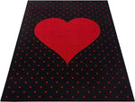 Red and Black Heart Kids Rug - Bambi - Bargainia.com - 