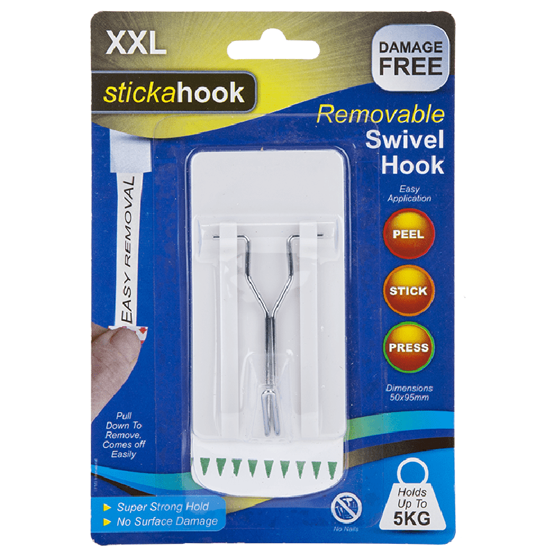 Removable White Swivel Hook - XXL - Bargainia.com - 