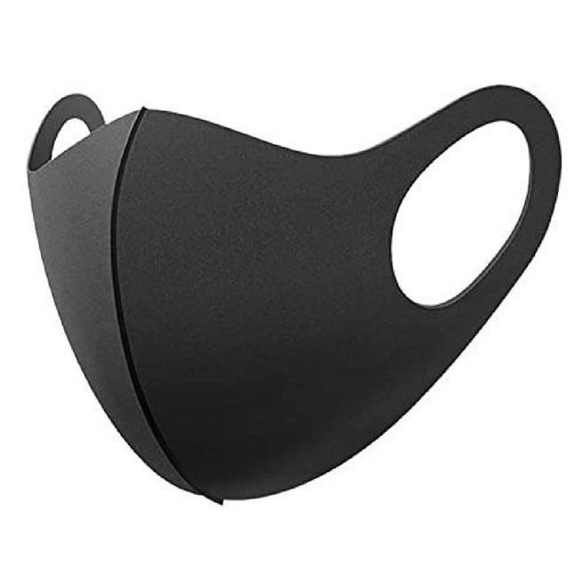 Reusable Spandex Face Mask - 1 pack (Black)-5050565502575-Bargainia.com