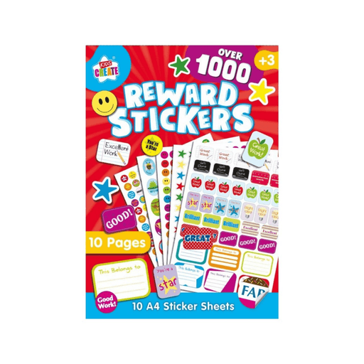 Reward Sticker Pad - 10 A4 Sheets 5012128265372 only5pounds-com