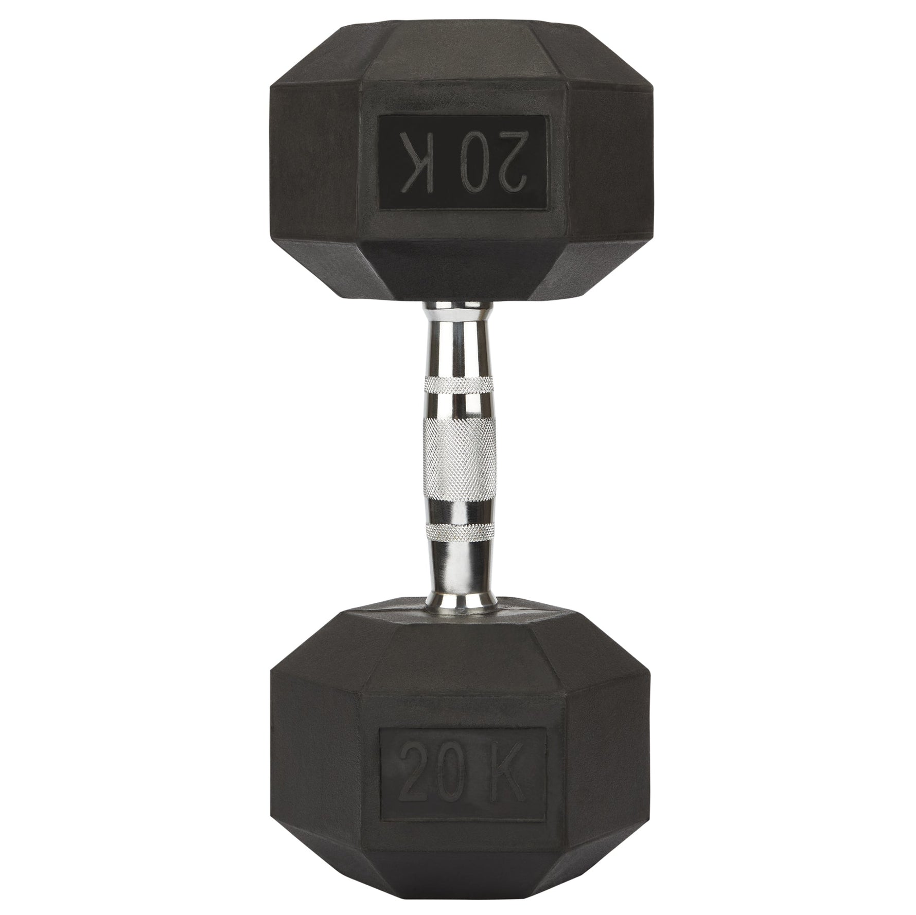 Rubber Hex Dumbbell 20kg - Bargainia.com - 