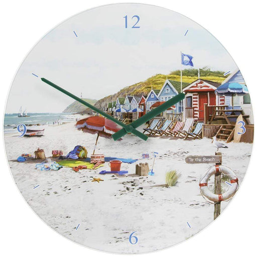 Sandy Bay Glass Clock - 30cm-5010792942148-Bargainia.com