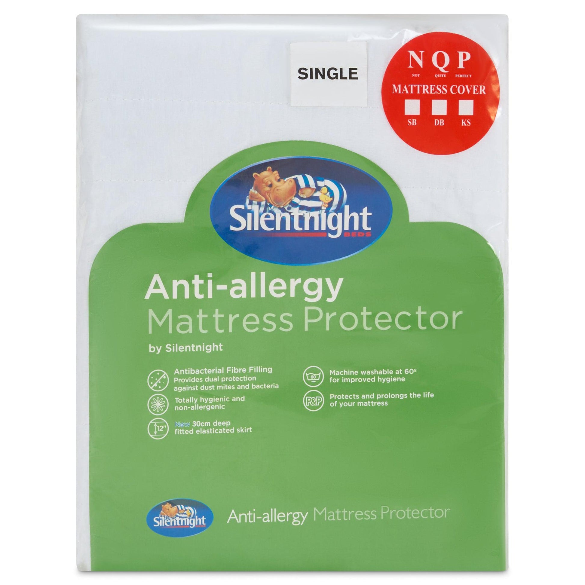 Silentnight Anti Allergy Mattress Protector - Single Bedrooms Bargainia