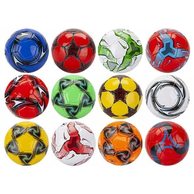 Size 2 Football. 12 Assorted Colours/Designs 5050565479228 Bargainia