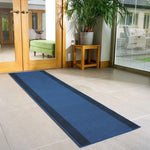 Stair Runner Hard Wearing Kitchen Mat - Texas Navy Border - Bargainia.com - 