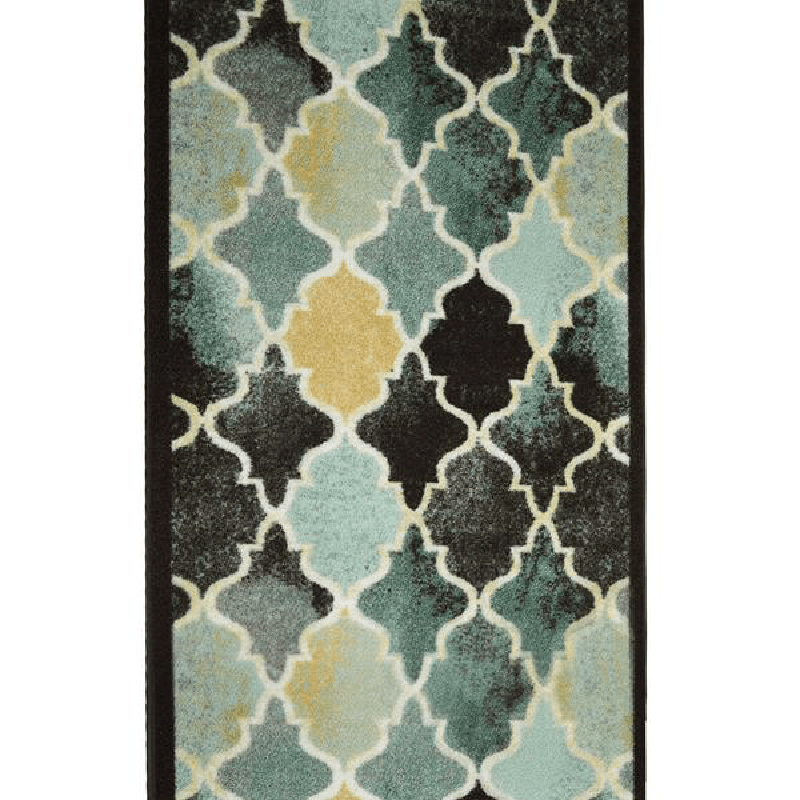Stair Runner Non - Slip Kitchen Mat - Teal Anejo - Bargainia.com - 