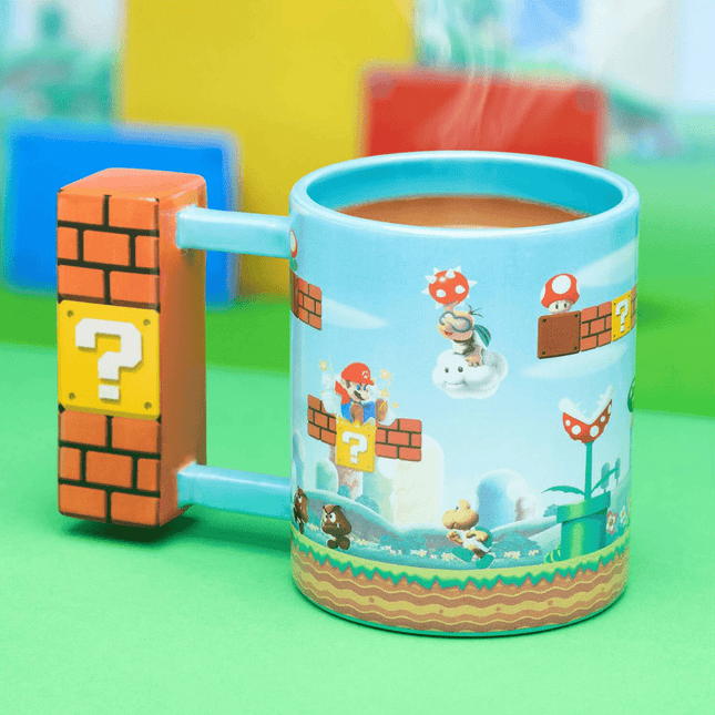 Super Mario Level Shaped Tea and Coffee Mug 5055964775582 bargainia.com-com