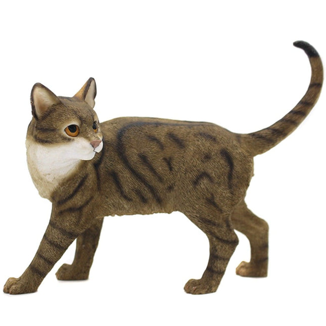 Tabby Standing Cat Ornament - 12.7 x 16cm 5010792458588 only5pounds-com