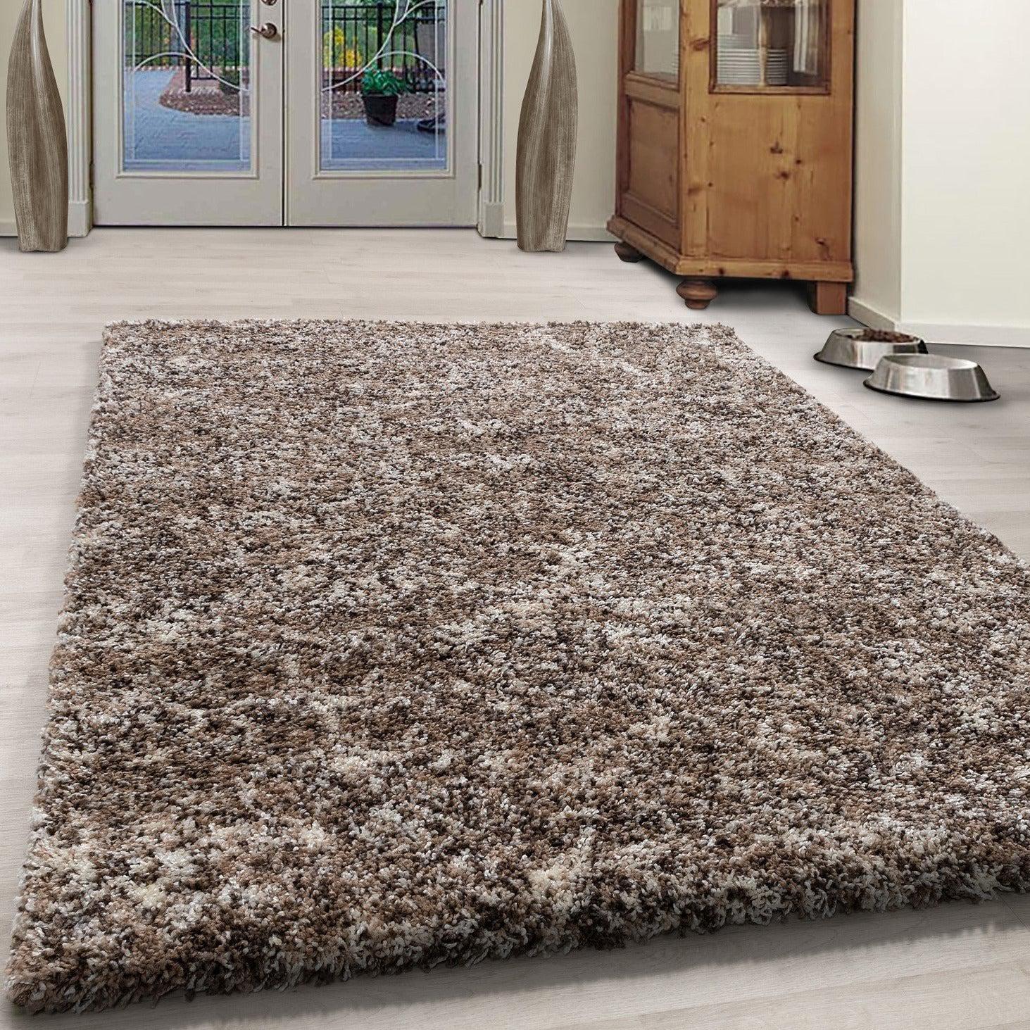 Taupe & Beige Blend Shaggy Rug - Enjoy - Bargainia.com - 