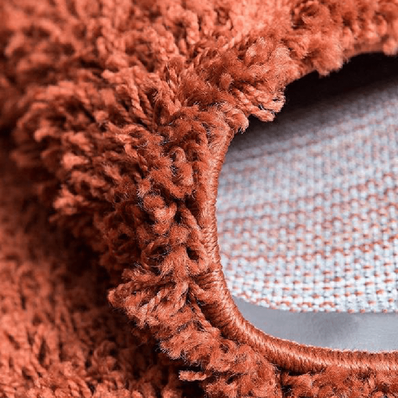 Terracotta Thick Shaggy Rug - California - Bargainia.com - 