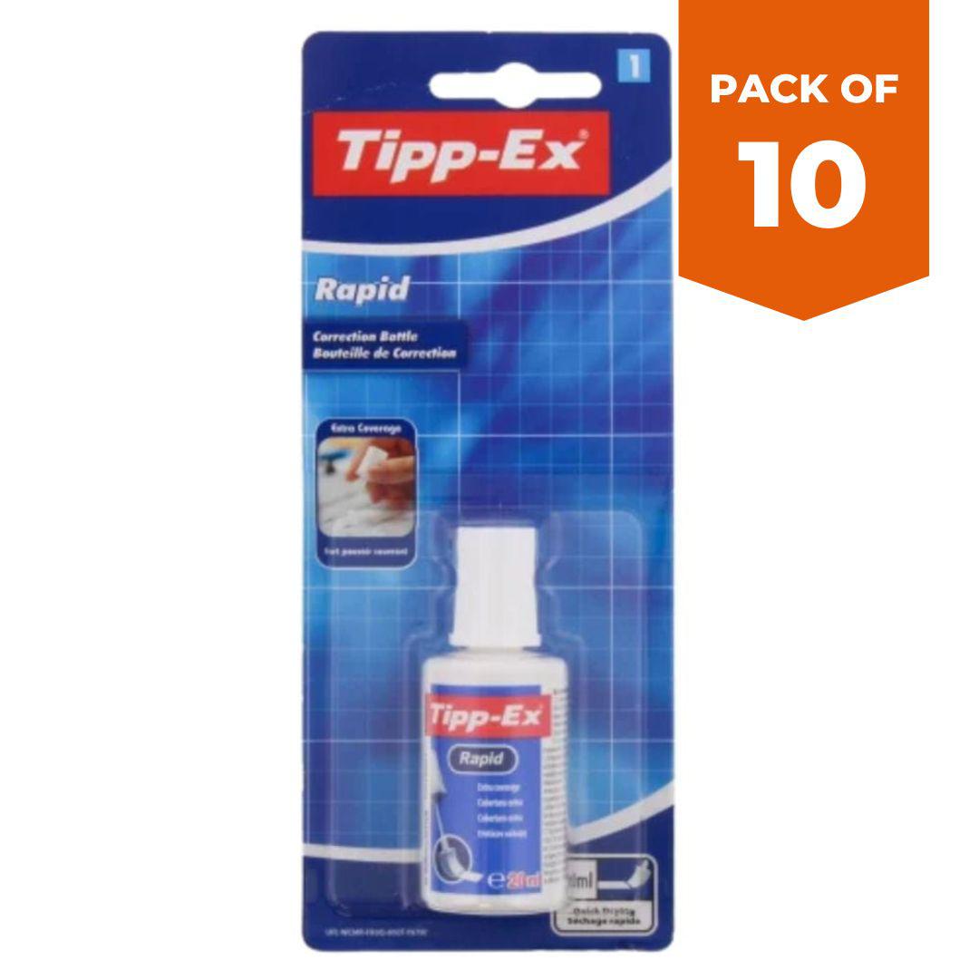 Tipp-Ex Rapid Correction Fluid - 20ml Stationery Clearance Pack of 10 Sets