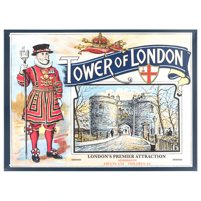 Tower Of London Metal Plaque - 30 x 41cm only5pounds-com