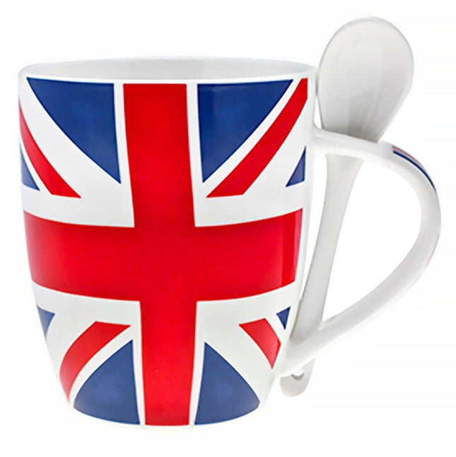 Union Jack Mug With Spoon 5010792230139 bargainia-com