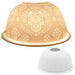 White Ceramic Dome Tea Light Holder - Sugar Skull - 12CM 5010792475226 only5pounds-com