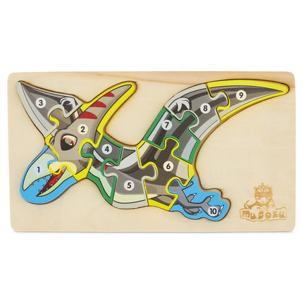 Wooden Dinosaur Maths Jigsaw Puzzle 5060269266536 Bargainia
