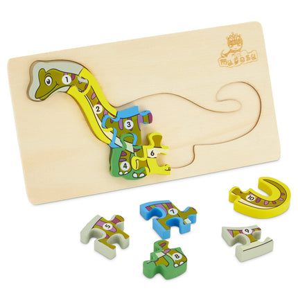 Wooden Dinosaur Maths Jigsaw Puzzle 5060269266536 Bargainia