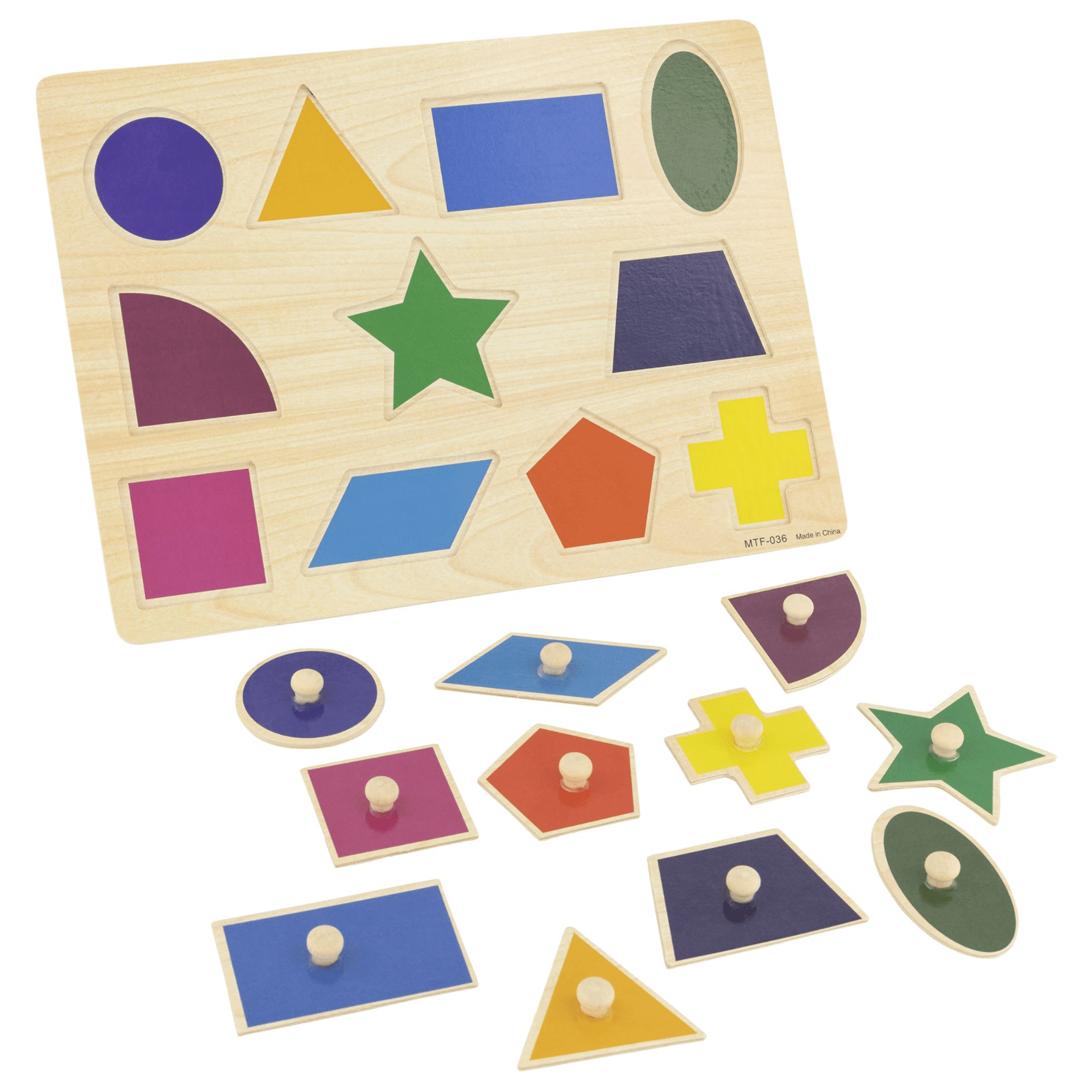 Shapes online wooden puzzle