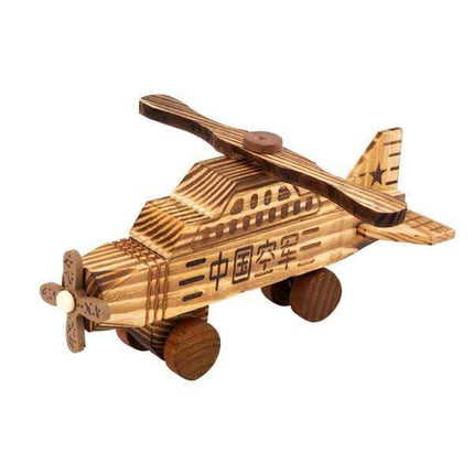Wooden Toy Airplane - 23CM-5056150243793-Bargainia.com