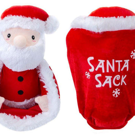 28cm Santa Claus in his sack playing peekaboo