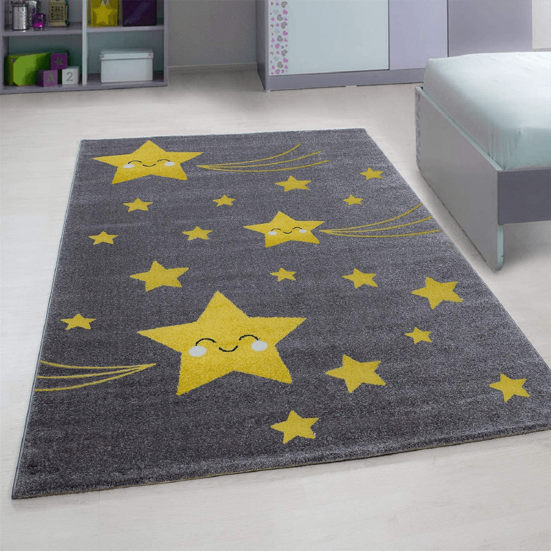 Yellow Stars Rug - Kids Rugs Rug Masters