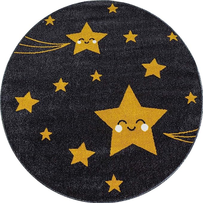Yellow Stars Rug - Kids - Bargainia.com - 